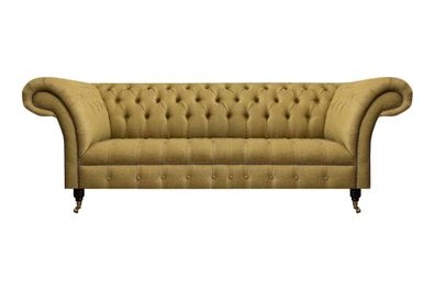 Chesterfield Dreisitzer Sofa Wohnzimmer Couch Einrichtung Luxus Textil