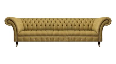 Luxus Sofa Viersitzer Couch Wohnzimmer Chesterfield Textil Polstermöbel