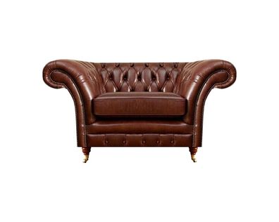Wohnzimmer Sessel Braun Chesterfield Einrichtung Couch Polstersitz Neu