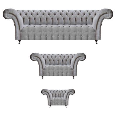Neu Sofagarnitur Sofas Couch Polstermöbel Designer Chesterfield Wohnzimmer