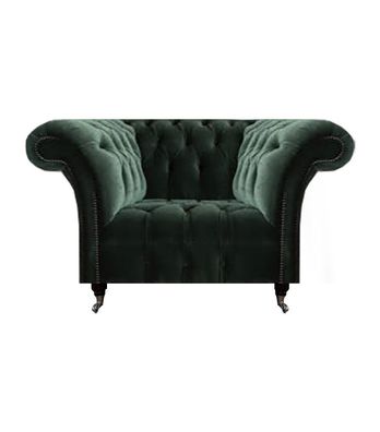 Luxus Polstersessel Wohnzimmer Polstermöbel Neu Schwarz Sessel Chesterfield