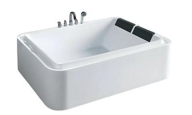 Massagewanne Hydromassagewanne Whirlpool Wellnesswanne Designwanne 180x110 cm
