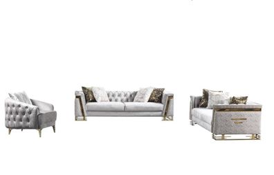 Sitzgarnitur Wohnlandschaft Sofa-Set Wohnzimmergarnitur Sofas Polstergarnitur