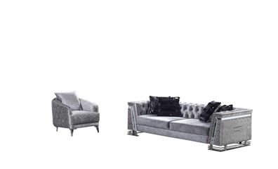Sitzgarnitur Wohnlandschaft Sofa-Set Wohnzimmergarnitur Polstergarnitur Sofas