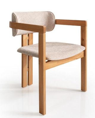 Designer Esszimmerstuhl Küchenstuhl Essstuhl Polsterstuhl Stuhl Beige