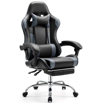 Ergonomic Racing Gaming Chair - High-Back Swivel PU Leather Office Chair