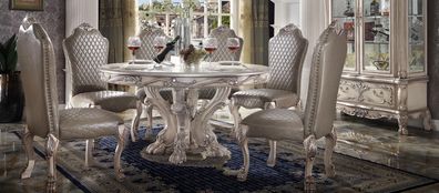 Esszimmer Stuhl Sessel Set 6x Stuhl ohne Armlehnen Luxus Sessel Barock Stühle