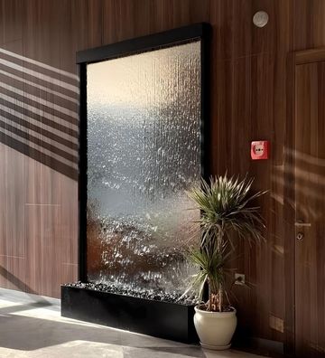 Wasserfall Wasserwand Wasserspiel Dekobrunnen Wasserspiel Gartenwasserfall