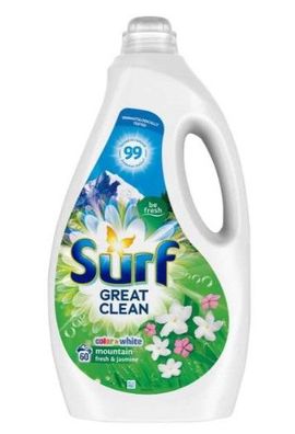 Surf Mountain Fresh & Jasmine Flüssigwaschgel 3L