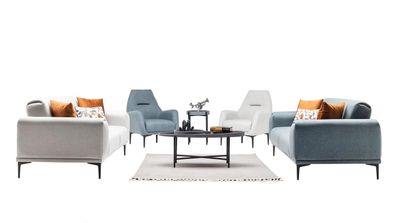 Sofa Set Wohnzimmergarnitur Garnitur Polstergruppe Couch Sofagarnitur 3 + 3 + 1 + 1