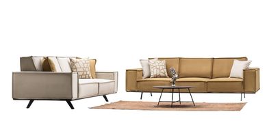 Polstergruppe Sofa Set Wohnzimmergarnitur Garnitur Couch Sofagarnitur 4 + 3