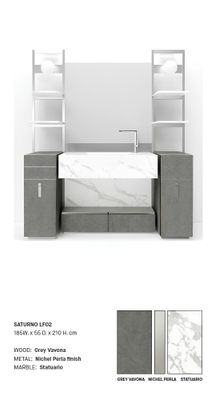 Grauer Badezimmerschrank Badezimmermöbel Schrank Grau Klassische Möbel Neu