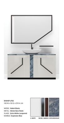 Weiß Badezimmer Waschbecken Armaturen Badezimmer Möbel Italien Stil Neu