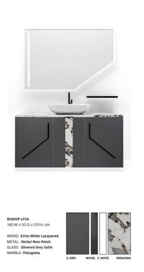 Grau Badezimmer Waschbecken Armaturen Badezimmer Möbel Italien Stil Badezimmer