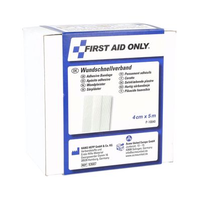 Wundschnellverband Pflaster (5 m x 4 cm) elastisch hautfreundlich luftdurchlässig