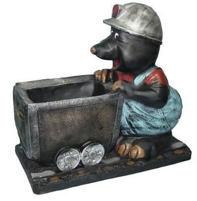 Design Maulwurf Figur Garten Statue Skulptur Figuren Skulpturen Deko Neu C221