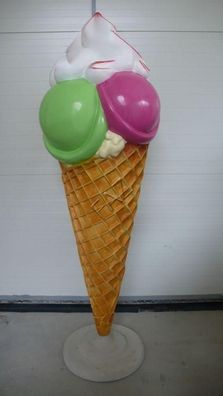 XXL Eis Diele Werbung Aufsteller Figur Garten Dekoration Deko Deko Laden B363