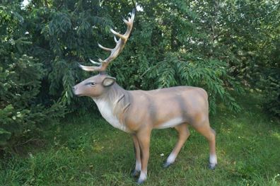 Design Hirsch Figur Garten Statue Skulptur Figuren Skulpturen Dekoration Neu