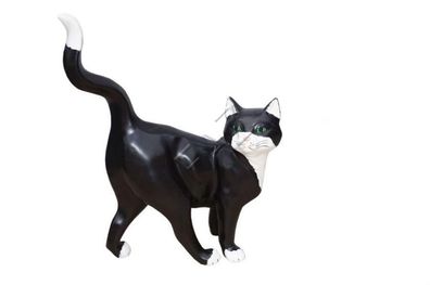 Design Katze Figur Garten Statue Skulptur Figuren Skulpturen Dekoration Neu