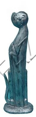 Design Katze Figur Garten Statue Skulptur Figuren Skulpturen Dekoration C328 Neu