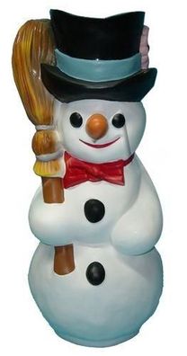 Skulptur Figur Figuren Steinfigur Statuen Schneemann Weihnachten Dekoratation