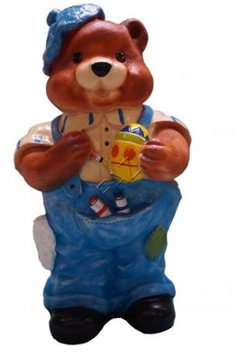 Design Teddy Bär Maler Figur Statue Skulptur Figuren Skulpturen Dekoration XXL