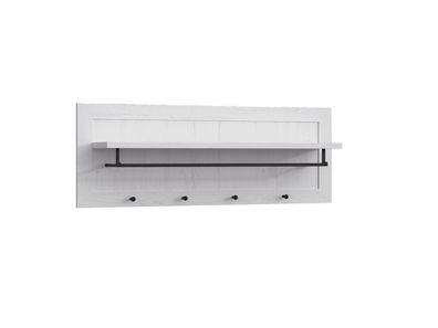 Wandgarderobe Garderobenleiste Hakenleiste Wandregal Kleiderstange Holz