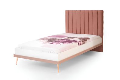 Exklusives Rosa Kinderbett Designer Holzbett Schlafzimmer Jugendbett