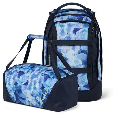 satch pack Set aus pack + Sporttasche PakDuf-25, Blurry Sky, Mädchen & Jungen