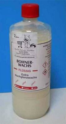 Hartglanzwachs farblos 1 Flasche 1000 ml., Bohnerwachs flüssig