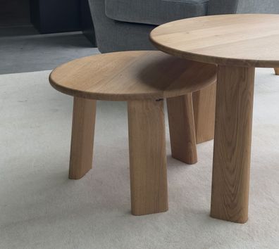 Beistelltisch 50cm 'Oslo' Wildeiche massiv geölt