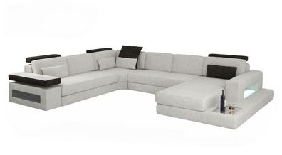 Textilsofa Couch Wohnlandschaft U-Form Design Modern Sofa Eck Sofas Design