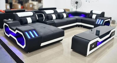 Wohnlandschaft Design Modern Ecksofa U-Form Sofa Wohnlandschaft Neu Polster Sofa