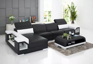 Ecksofa Polster Ecksofa LForm Couchtisch Modernes Sofa Wohnlandschaft 2tlg. Neu