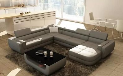 Wohnlandschaft Moderne Ecksofa Polster Design Eckcouch Sofa Sitz Garnituren 2tlg