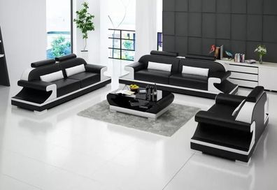 Designer Sofa Sofagarnitur 321 Sitzer mit Couchtisch Modernes Sofas Couchen Neu