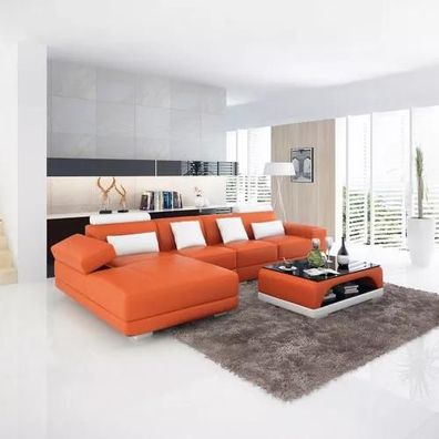 Ledersofa Ecksofa Polster Designer-Sofa Modernes Sofa Ecksofa L-Form