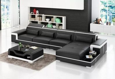 Designer Sofa Wohnlandschaft Ecksofa Polster Ecksofa Ecksofa LForm Ledersofa