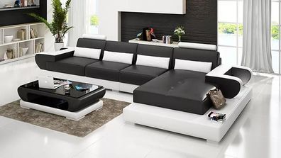 Design Eckcouch Sofa Ecksofa Sofas Couch Polster Eckgarnitur Couchtisch Neu 2tlg