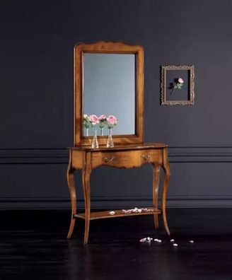 Konsolen Schminktisch Kosmetik Tisch Spiegel Sideboard Tische 2tlg. Set