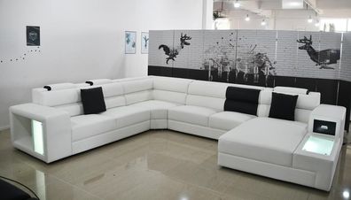 beleuchtete moderne couchen wohnzimmer möbel eckgarnitur landschaft sitz sofa