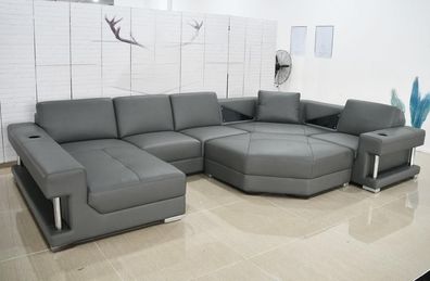 Wohnlandschaft Ecksofa Couch Polster Sofa Leder Eck Garnituren Neu Eckgarnitur