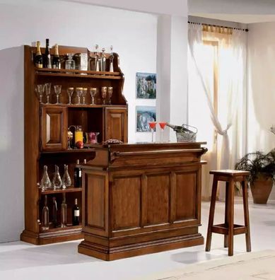 Barschrank Designer Möbel Klassische Bartheke Luxus Vitrine Bar Neu