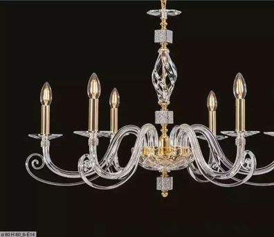 Luxus Deckenleuchter Deckenleuchte Kronleuchter Kristall Lampe