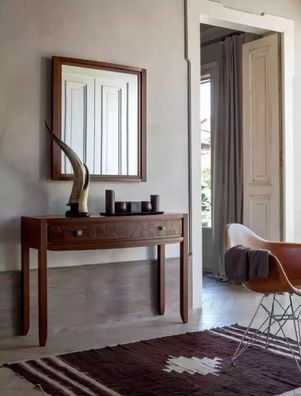 Konsole Spiegel konsole Holz Standspiegel Flurspiegel Wandspiegel