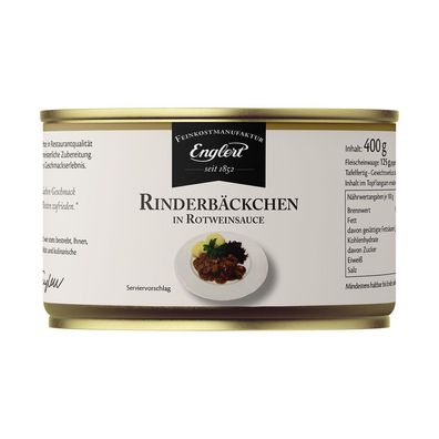 Rinderbäckchen in Rotweinsauce
