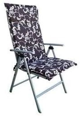 Best For Home Exklusives Kissen für Gartenstuhl und Bürostuhl 120x45x4 cm Mehrfarbig