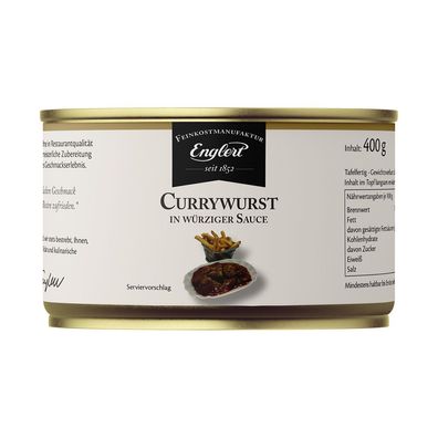 Currywurst für zwei in würziger Sauce