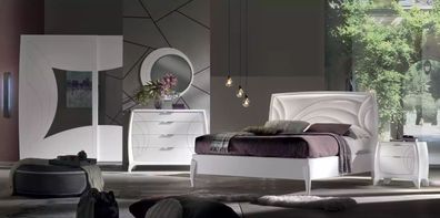 Luxus Schlafzimmer Sets Bett 2x Nachttische Design Kommode Möbel 6tlg
