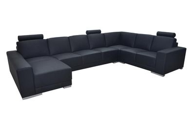 Ledersofa Couch Wohnlandschaft Ecksofa Garnitur Design Modern Sofa UForm + USB